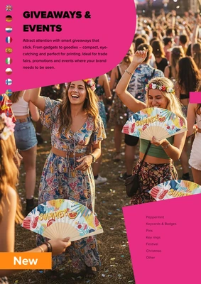 Giveaways en Evenementen productboek